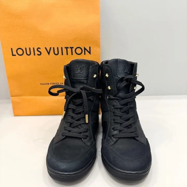 Louis Vuitton Louis Vuitton High-Top Casual Sneakers in Black -2508 Size US 5.5 / EU 38 - 1 Thumbnail