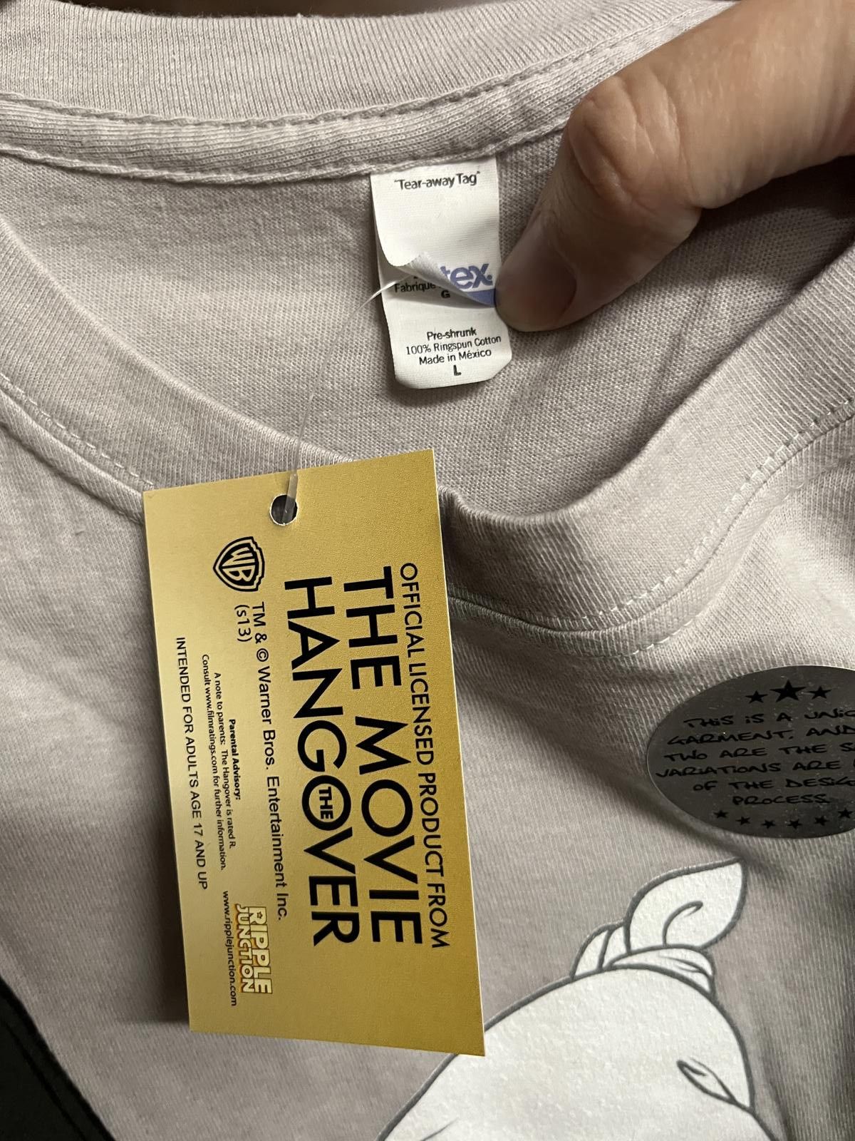 Tultex The Hangover Movie 3 Promo T-shirt Baby Holder Womans - L Size L / US 10 / IT 46 - 2 Thumbnail
