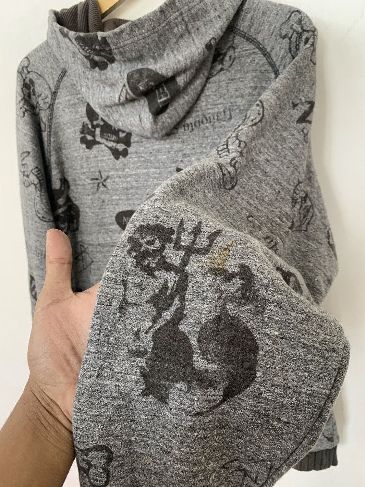 If Six Was Nine JAPANESE NEXUS7 SEDITIONARIES SKULL PUNK STYLE ZIP HOODIE Size US L / EU 52-54 / 3 - 10 Thumbnail