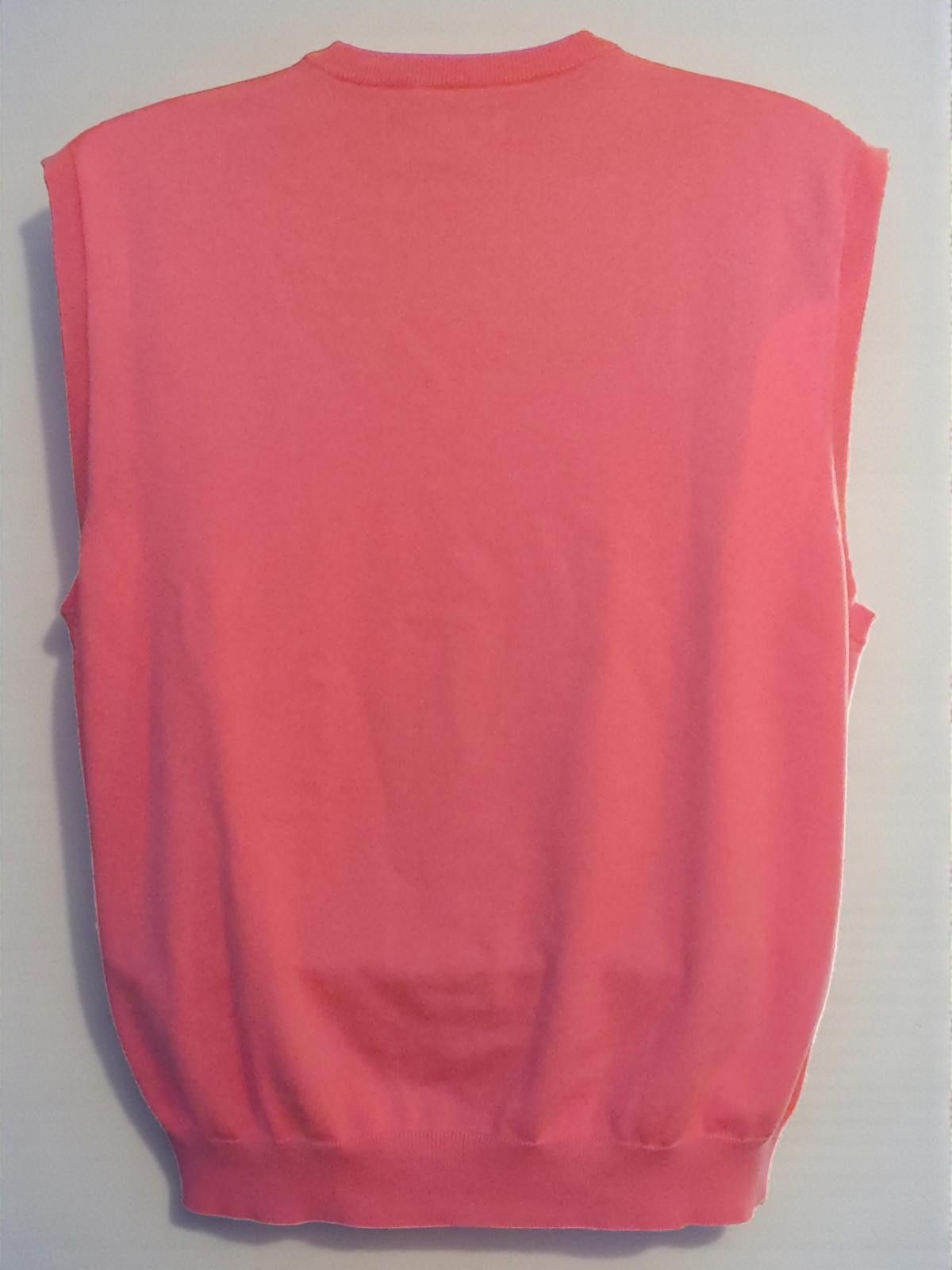 Other Oxford Golf Men's V-Neck Sweater Vest XL Orange Size US XL / EU 56 / 4 - 5 Thumbnail
