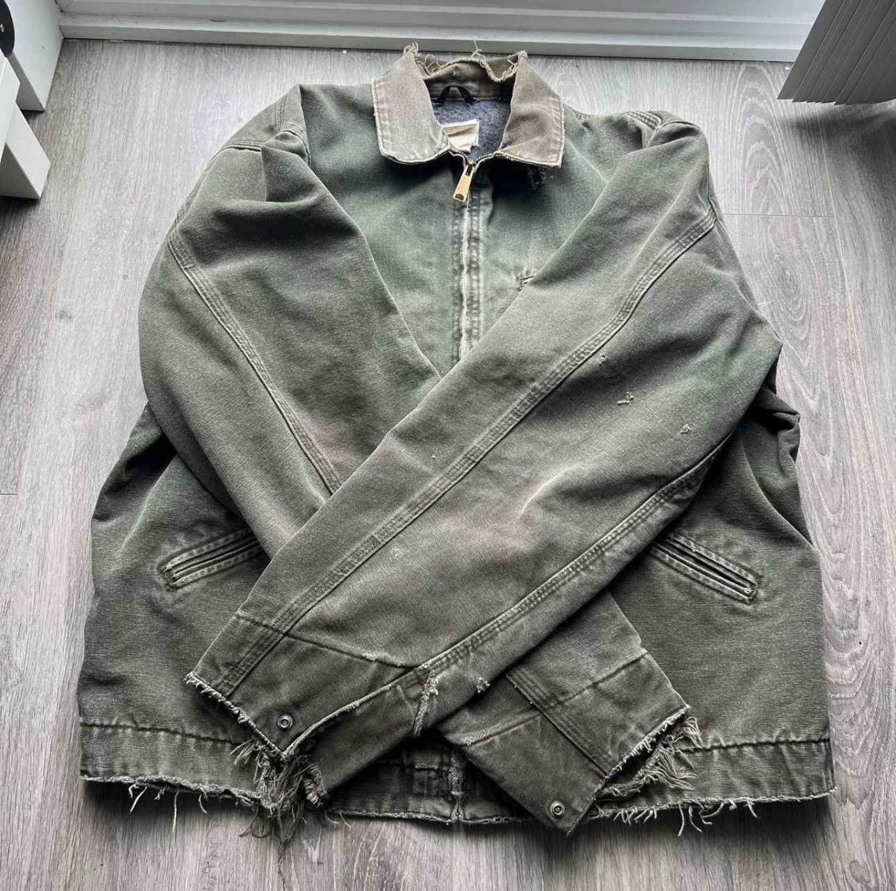 Carhartt Vintage Carhartt Detroit Jacket workwear moss Size US XL / EU 56 / 4 - 2 Thumbnail