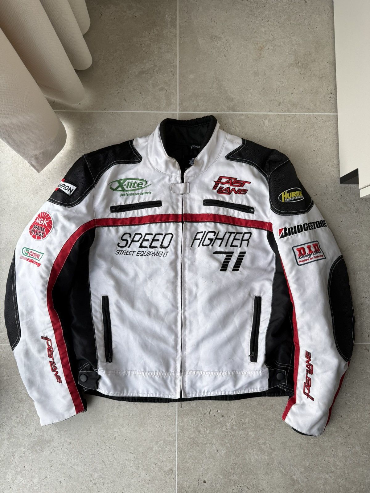 Vintage Fast Lane Race jacket 90's Size US XL / EU 56 / 4 - 1 Thumbnail