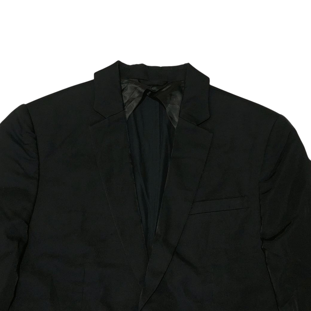 Helmut Lang Vintage 00s Helmut Lang Classic Black Tailored Blazer Size 36S - 2 Thumbnail