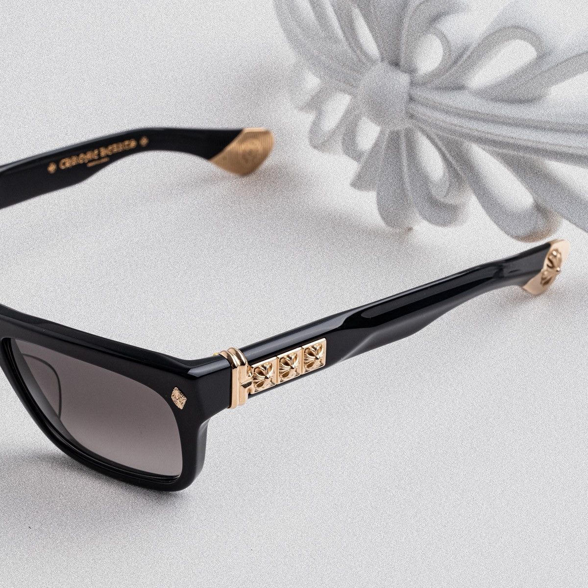 Chrome Hearts CHROME HEARTS SLUSS BUSSIN II BLACK-18KGP SUNGLASSES Size ONE SIZE - 3 Thumbnail