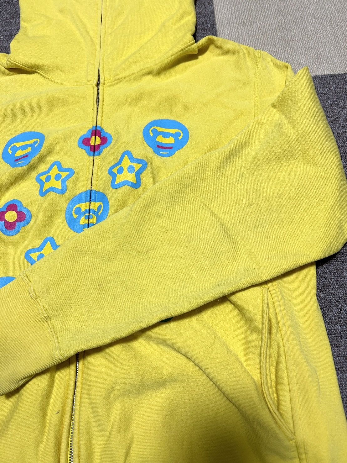 Bape OG Bape Yellow Baby Milo Friends Logo Full Zip Hoodie Size US M / EU 48-50 / 2 - 12 Thumbnail