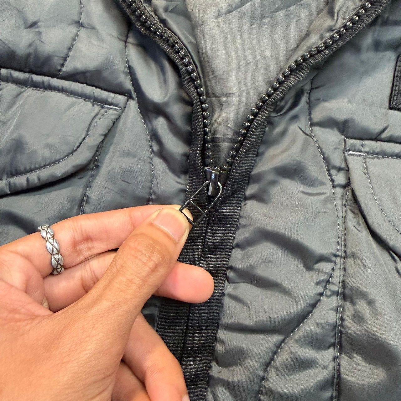 Avirex VINTAGE Avirex USA Vintage Black Quilted Military Jacket Size US L / EU 52-54 / 3 - 8 Thumbnail
