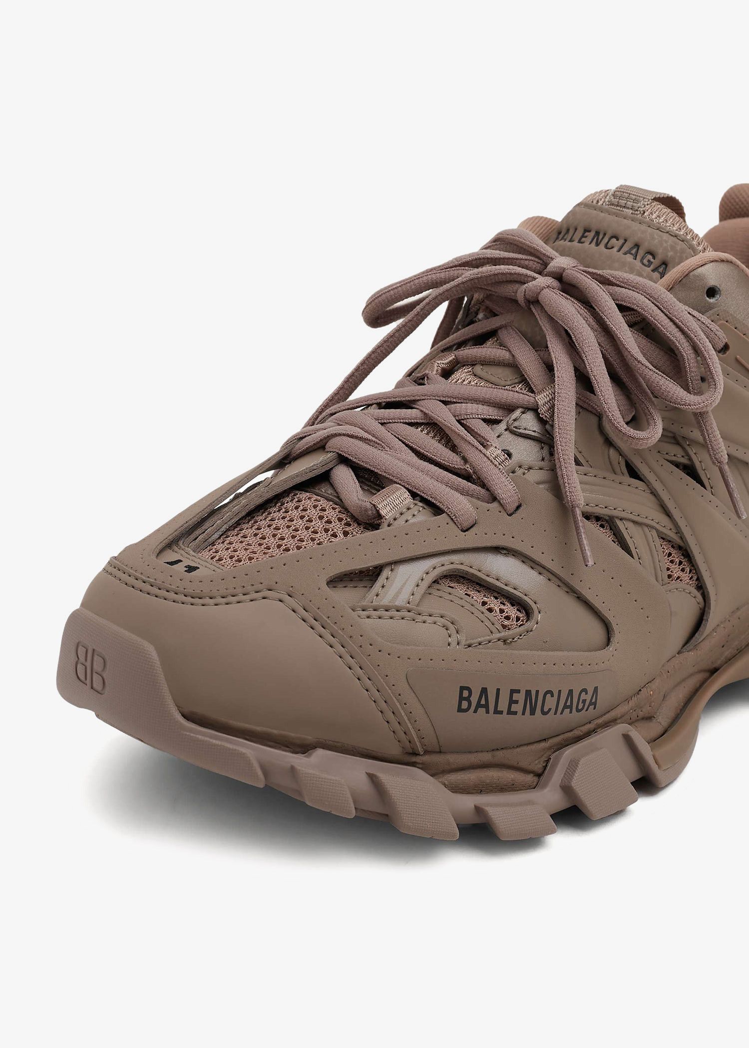 Balenciaga o1w1db10525 Track Sneakers Recycled Sole in Brown Size US 12 / EU 45 - 2 Thumbnail