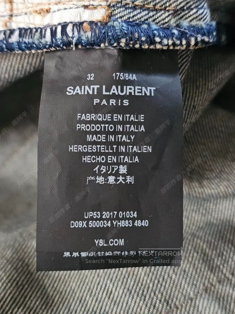 Saint Laurent Paris Saint Laurent Paris Men's Denim Pants i Size US 32 / EU 48 - 6 Thumbnail
