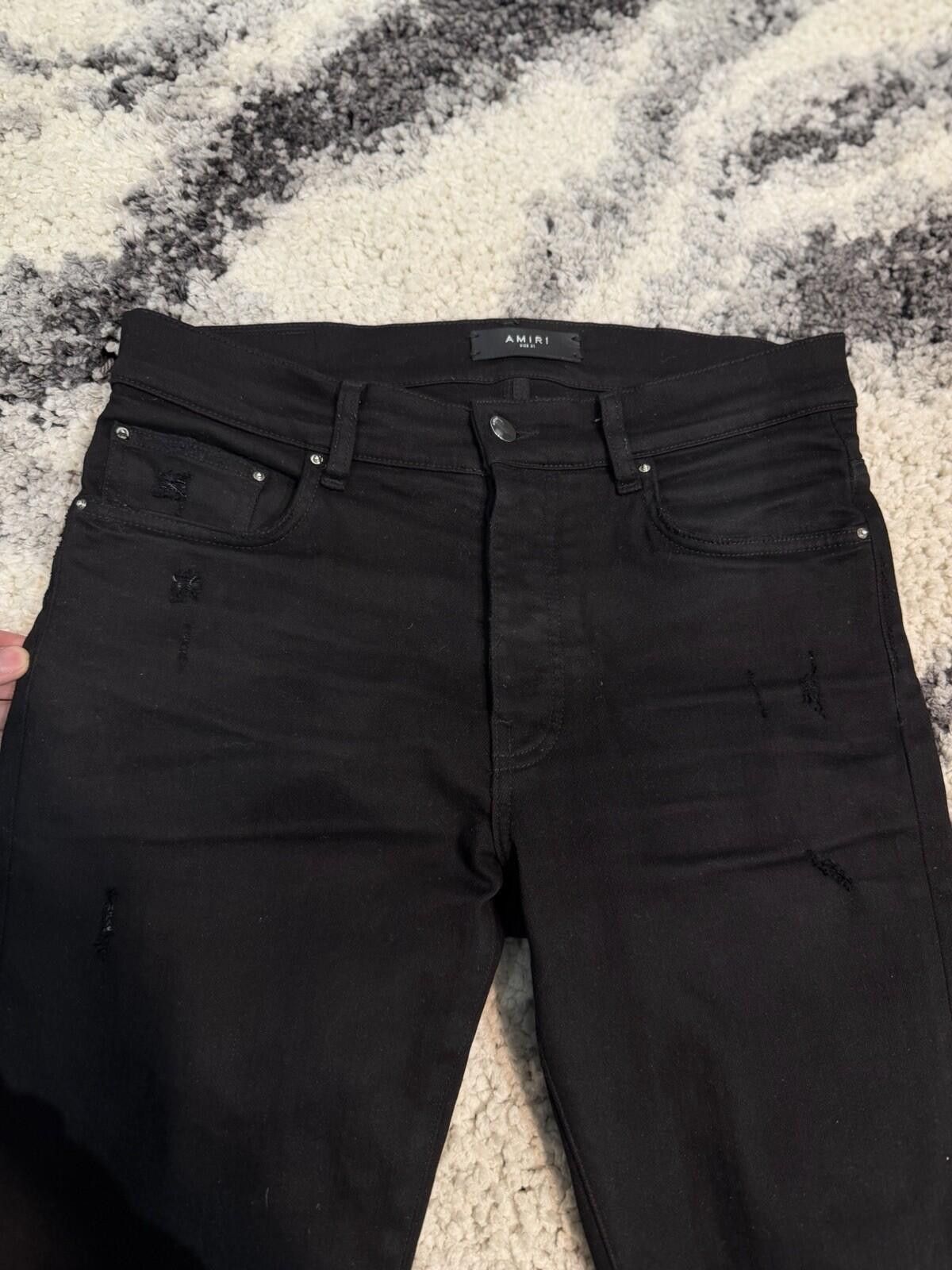 Amiri Size 31 - Amiri Black Regular Pants Jeans 100% Authentic Size US 31 - 7 Thumbnail