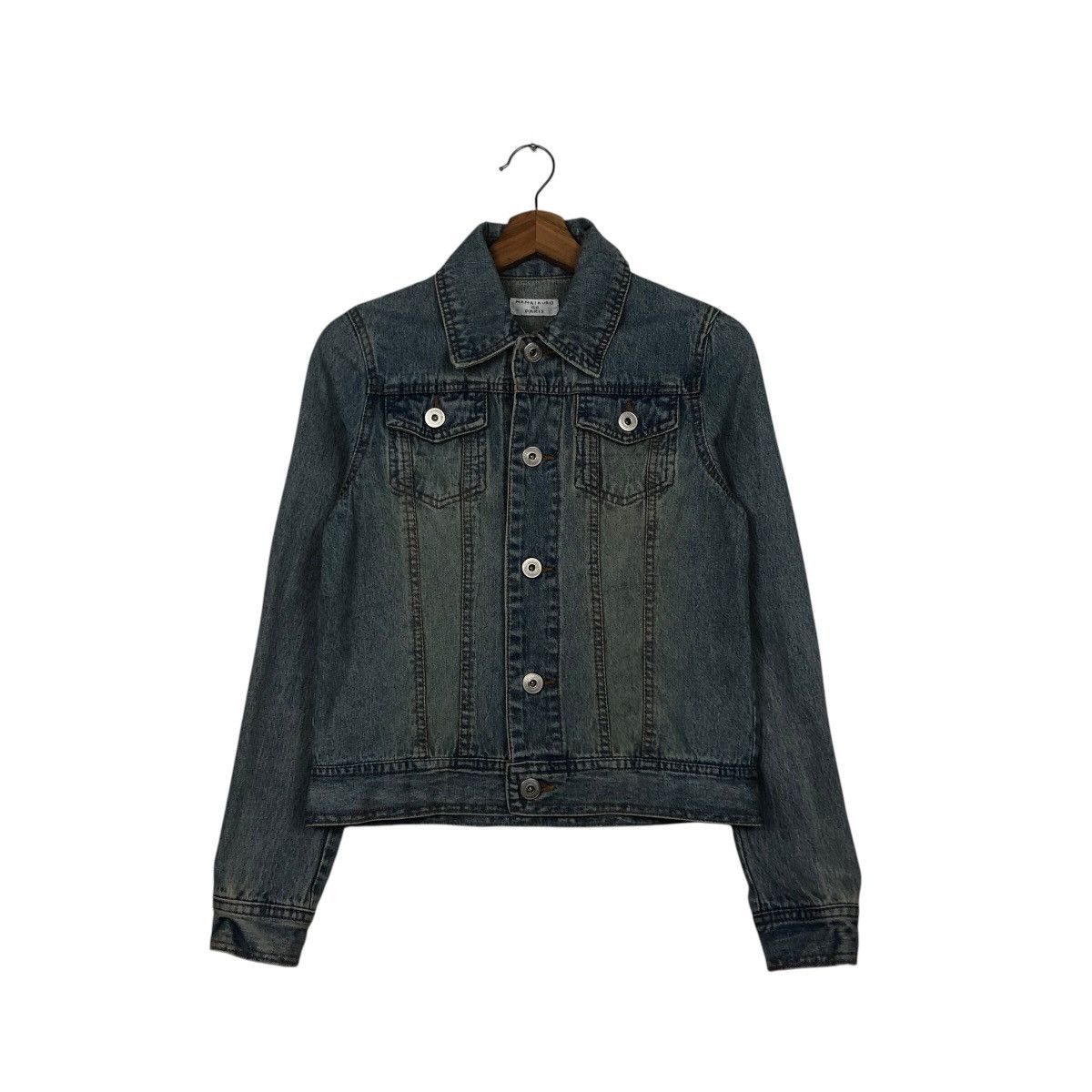 Hysteric Glamour 📌Vintage Cropped Biker Denim Jacket Mamaikuko de Paris Size US M / EU 48-50 / 2 - 2 Thumbnail