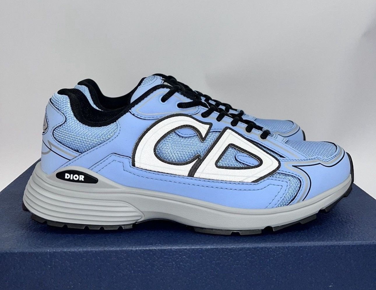 Dior B30 UNC BLUE CD RUNNER SNEAKERS Size US 9 / EU 42 - 2 Thumbnail
