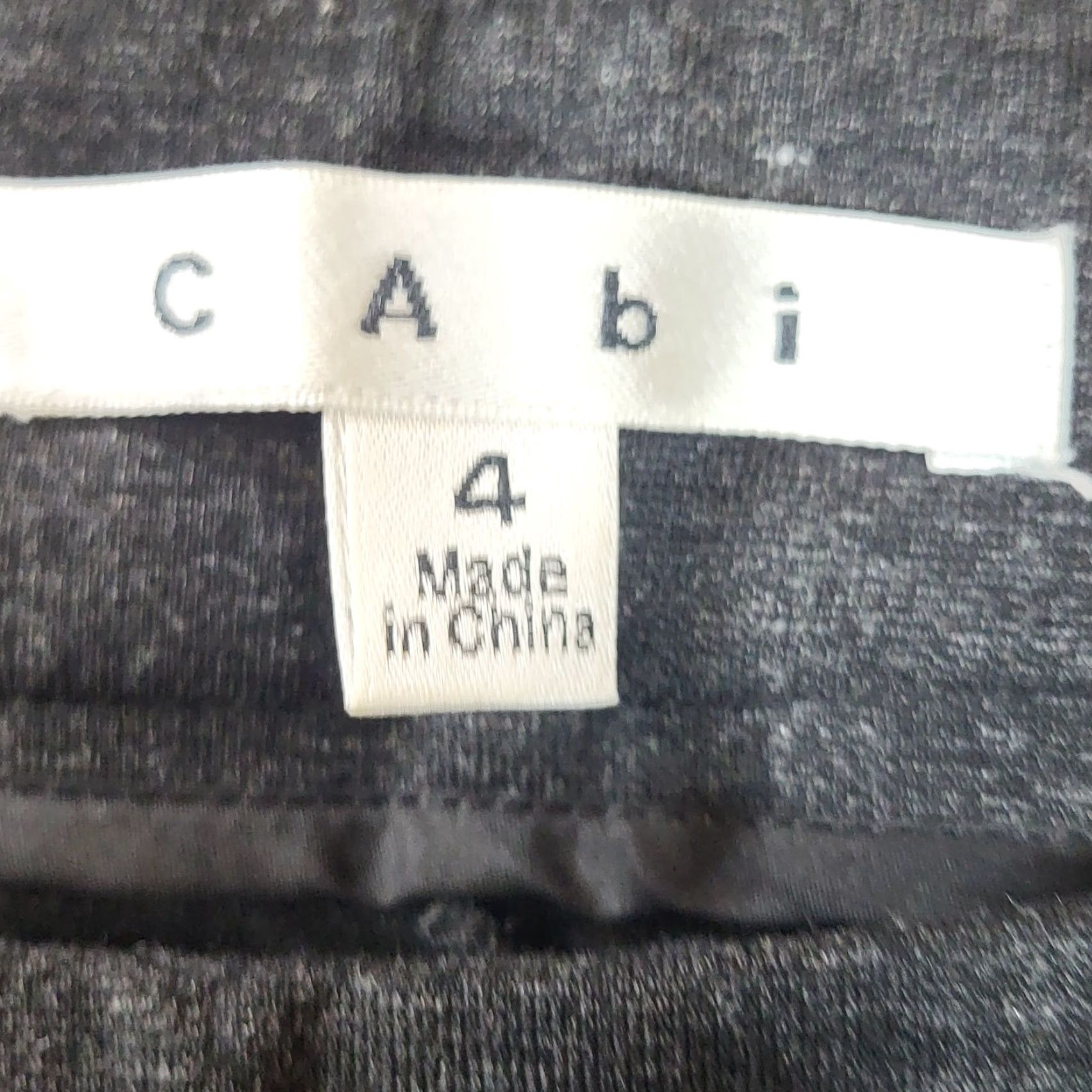 Vintage Cabi Slim Gray Dress Pants Women's Size 4 Nylon Rayon Blend Flat Front Zippered Waist Inseam 28.5” Winter Fall Spring Dressy Formal Pants Mens Womens Size 27" / US 4 / IT 40 - 4 Thumbnail