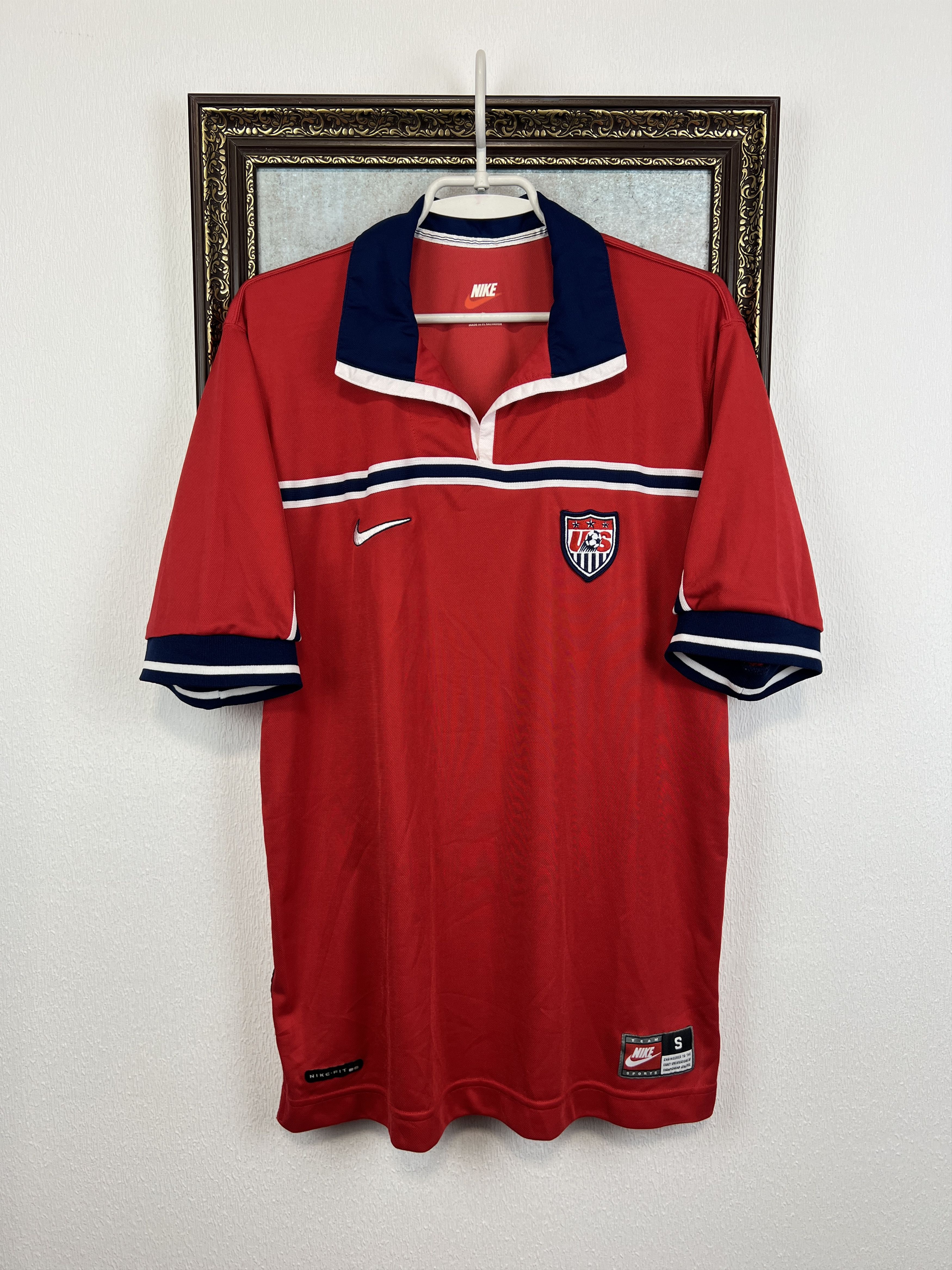 Nike USA Away football shirt 1998 Soccer Jersey Trikot National Size US M / EU 48-50 / 2 - 1 Thumbnail