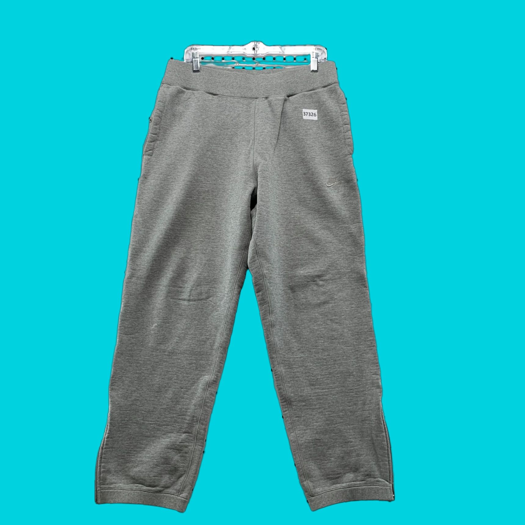 Nike Nike Sweatpants Joggers Mens Size Medium Gray Heavyweight Sample 32x29 Size US 31 - 1 Thumbnail