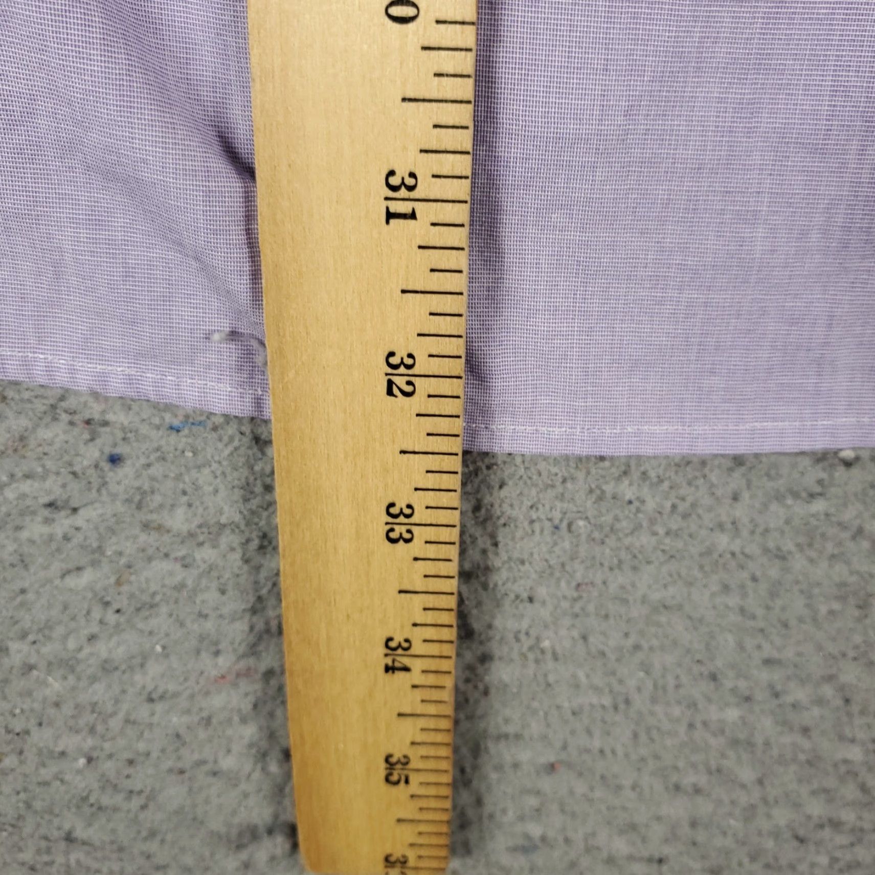 Ralph Lauren Ralph Lauren Shirt Dress Shirt Button Up Long Sleeve 18 Purple Cotton Solid Non-Iron Mens Size 48R - 5 Thumbnail