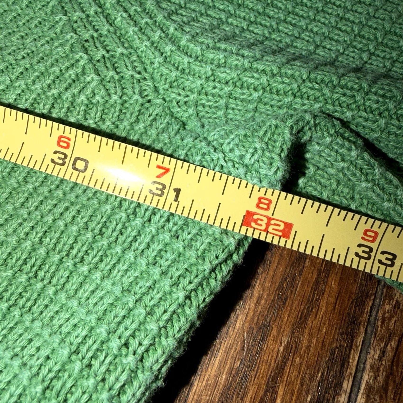 Vintage LL Bean Sweater Mens XXL Green Cotton Waffle-Knit Crewneck Sunwashed Textured Pullover Adult Regular Men’s Classic Outdoor Preppy. Size US XXL / EU 58 / 5 - 6 Thumbnail