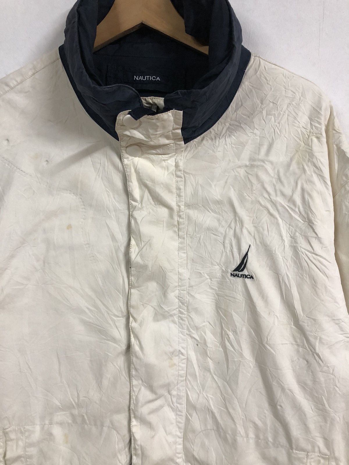 Nautica × Vintage Vintage 90’s Nautica Reversible Zipper jacket Size US L / EU 52-54 / 3 - 3 Thumbnail