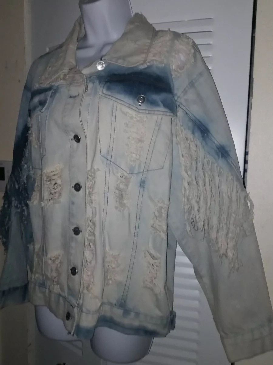 Other KROIX Womens Distressed Acid Washed Frayed Fringe Denim 3XL Size 3XL / US 20-22 - 1 Thumbnail
