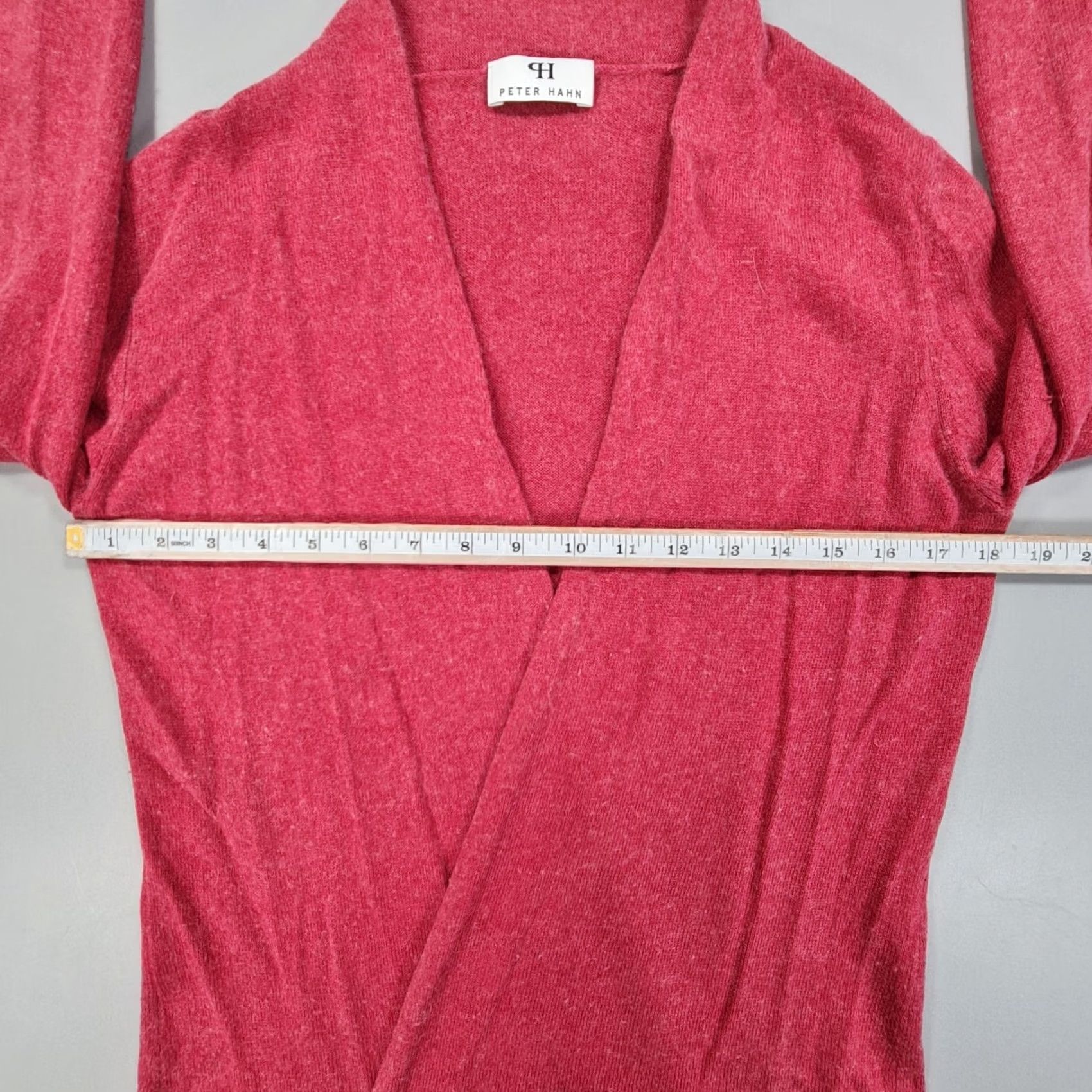 Pinko Peter Hahn Womens Cardigan Pink 10 UK Silk Cashmere Open Front Soft Cosy Knit Jumper Size L / US 10 / IT 46 - 5 Thumbnail