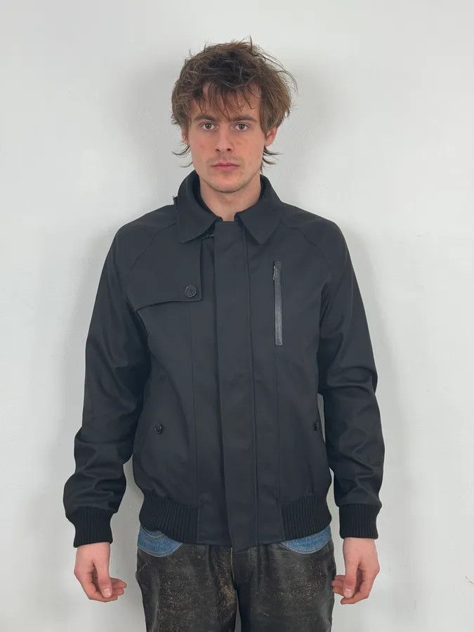 Versace 2010s Versace Black Minimalist Jacket Size US M / EU 48-50 / 2 - 2 Thumbnail