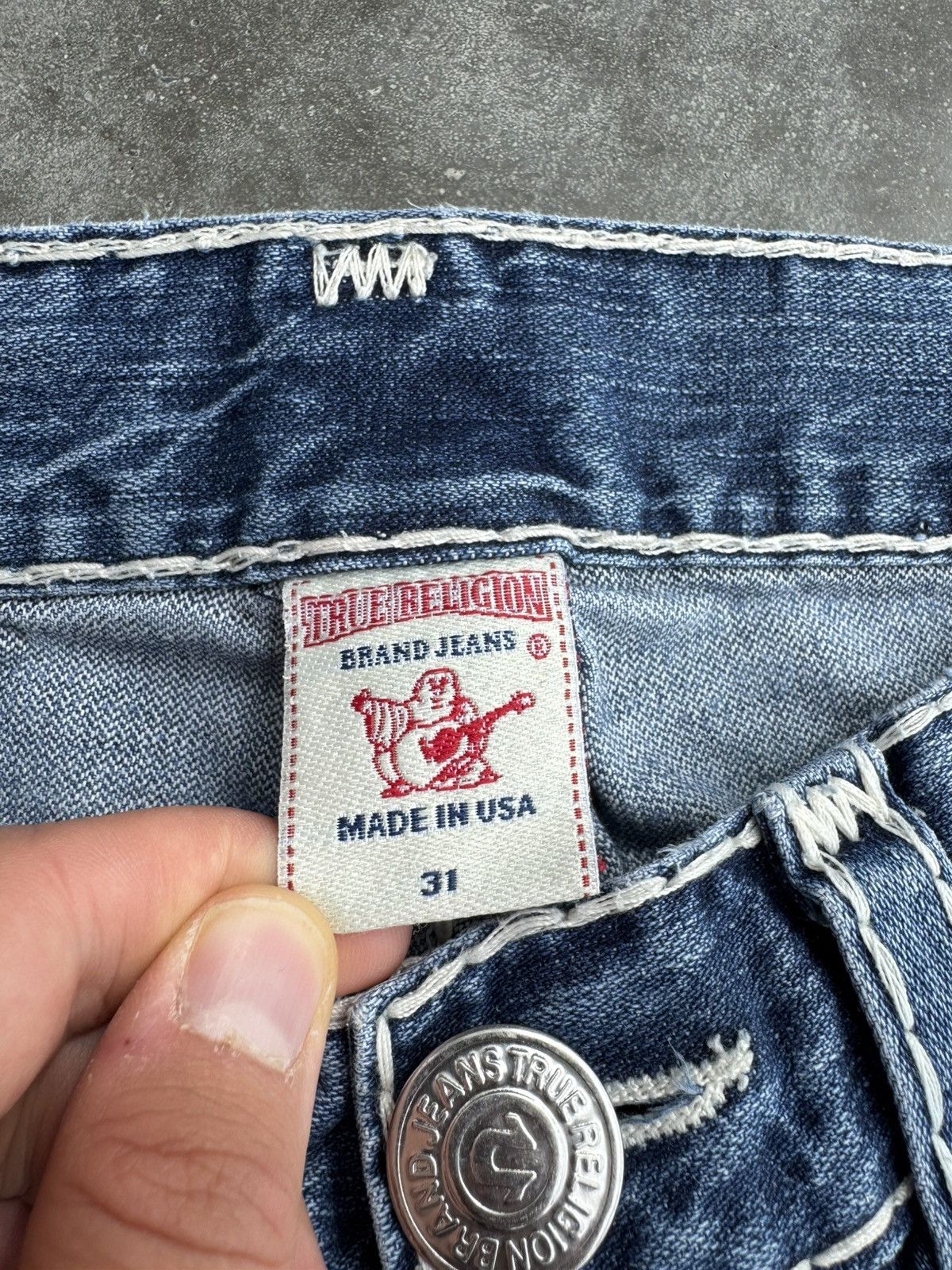 True Religion True Religion Made in USA Denim pocket Jeans streetwear hype Size US 31 - 9 Thumbnail