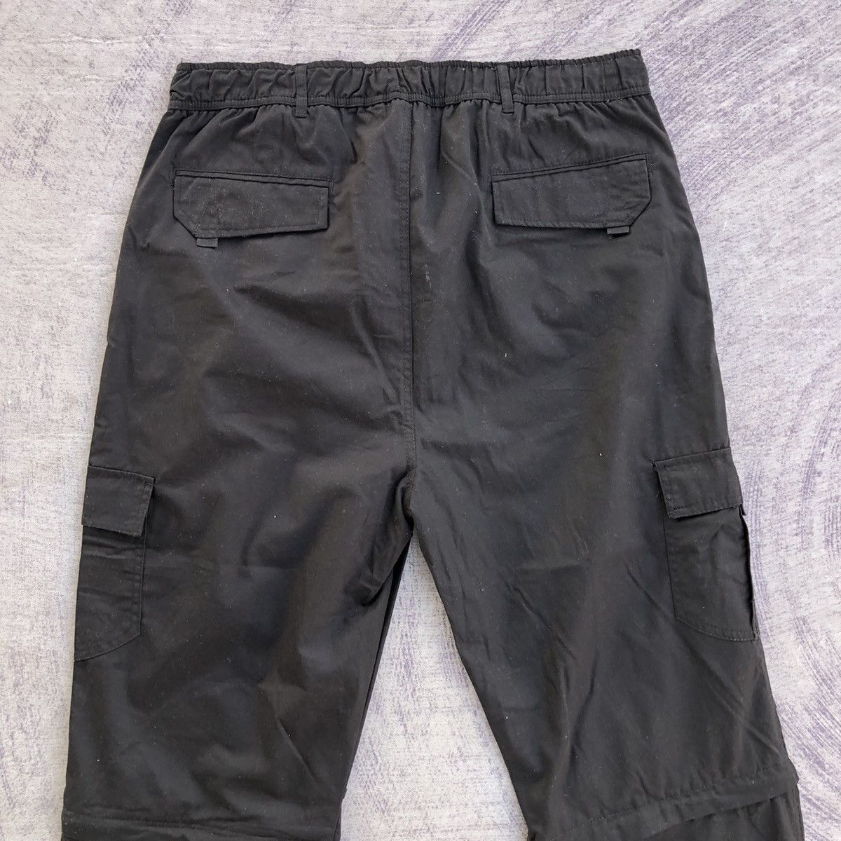 Vintage Japanese Cargo Pants Baggie All black Tactical With 6 pocket Size US 35 - 7 Thumbnail