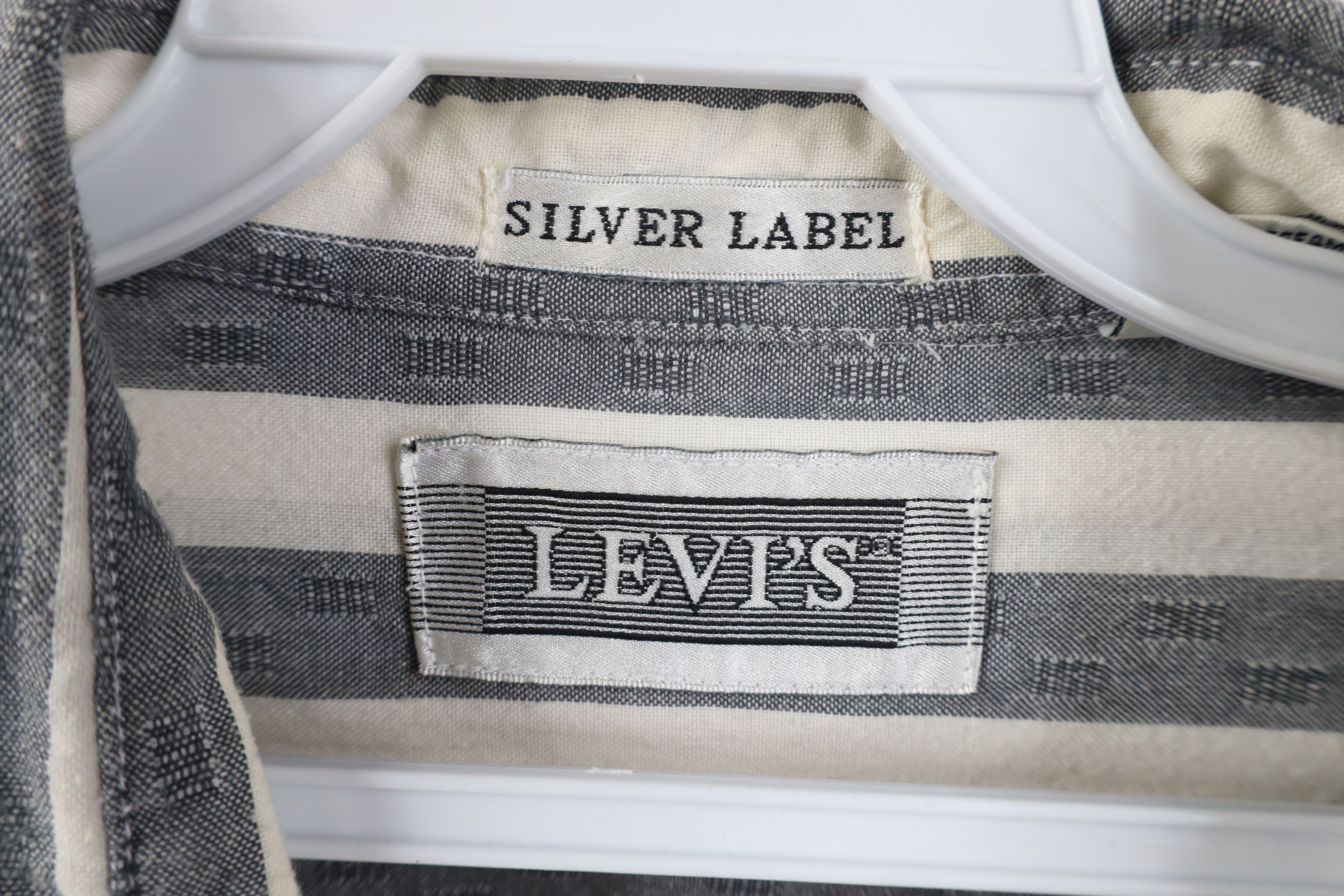 Levi's Vintage 80s Levis Silver Label Big E Big Pocket Button Shirt Size US XL / EU 56 / 4 - 8 Thumbnail