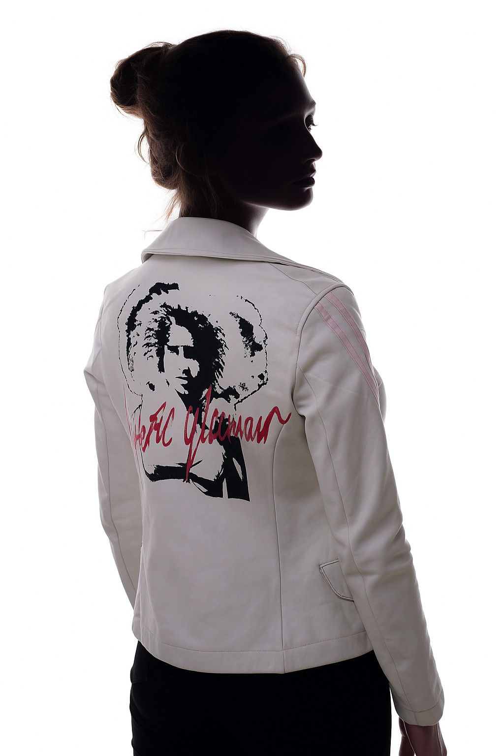 Hysteric Glamour HYSTERIC GLAMOUR Afro Girl Big Graphic Lite Gray Crop Jacket Size XS / US 0-2 / IT 36-38 - 1 Thumbnail