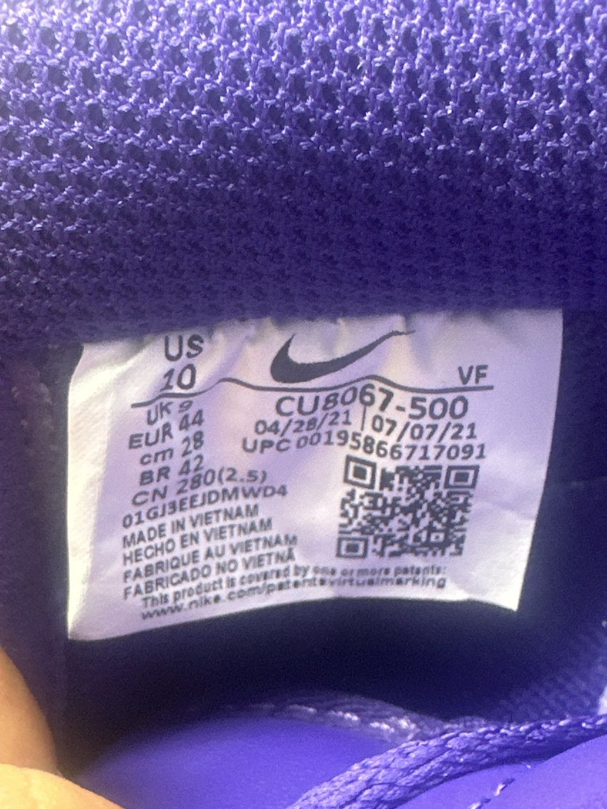 Nike Air Force 1 07’ Skeleton Size US 10 / EU 43 - 7 Thumbnail