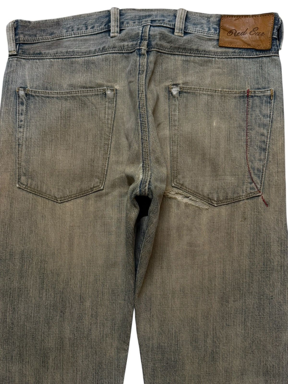 If Six Was Nine Vintage 90s Japanese Brand Mud Wash Distressed Straight Leg Size US 31 - 4 Thumbnail