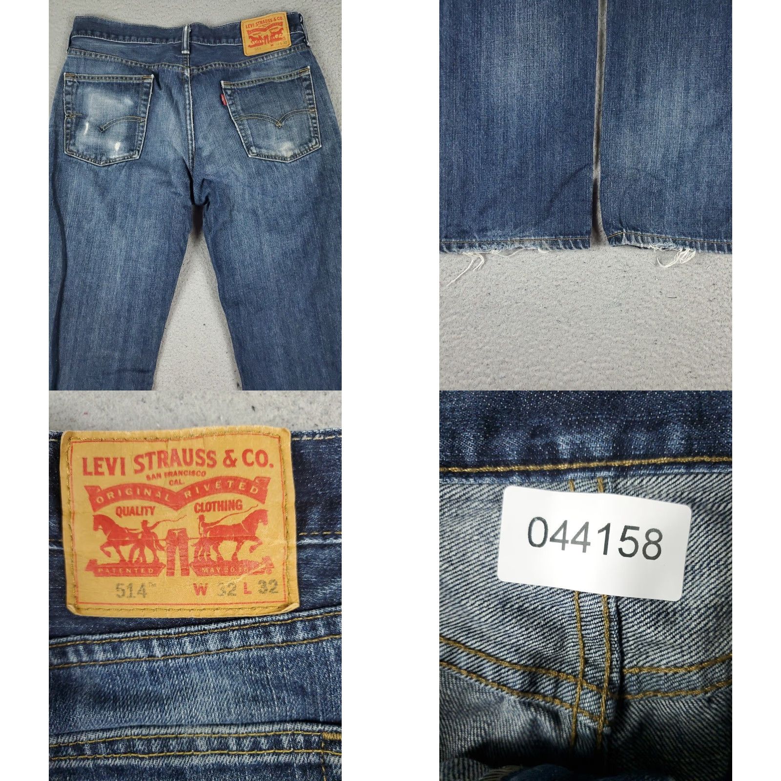 Levi's Levis Mens 32x32 Extra Large Blue Straight Leg Denim Casual Pants Size US 32 / EU 48 - 8 Thumbnail