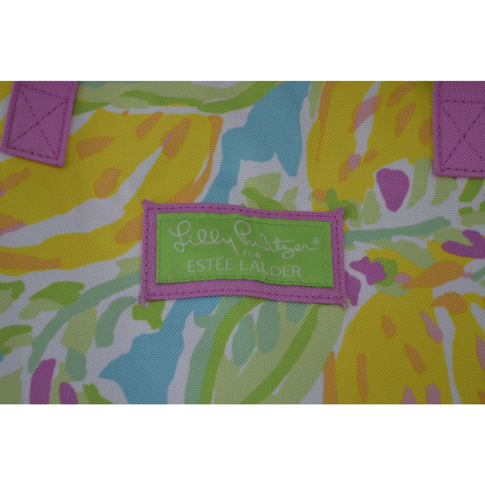 Other Lilly Pulitzer x Estee Lauder Tote Bag Floral Preppy Green Size ONE SIZE - 9 Thumbnail