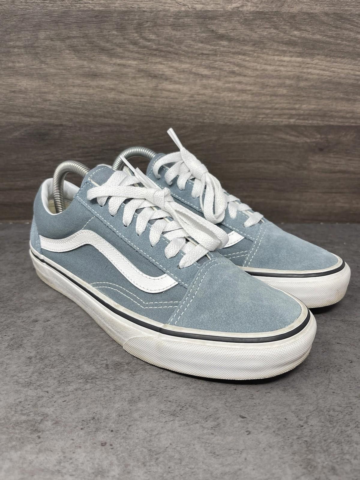 Vans Vans Old Skool Shoes Mens Size 7.5 Blue White Sneakers Size US 7.5 / EU 40-41 - 4 Thumbnail
