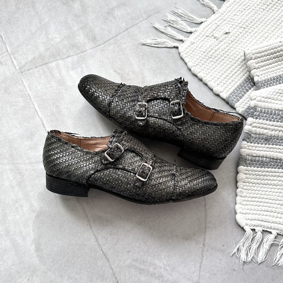 Dirk Bikkembergs Archive If Six Was Nine LGB Wicker Boots As 98 Guidi Vibe Size US 7 / IT 37 - 1 Thumbnail