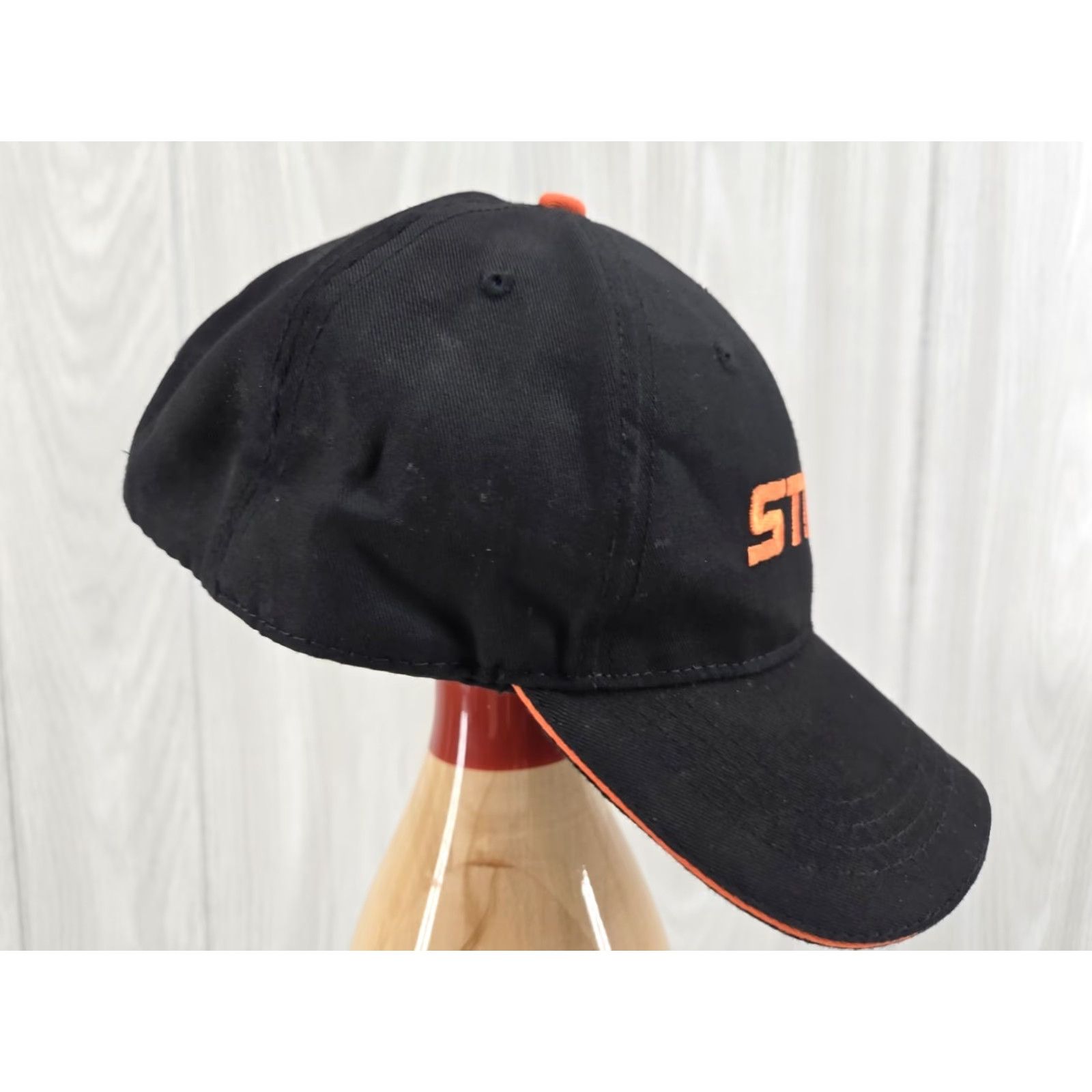 Bally STIHL Chainsaw Strapback Hat Ball Cap Outdoor Power Tools Black Embroidered Logo Strapback Hat Size ONE SIZE - 6 Thumbnail