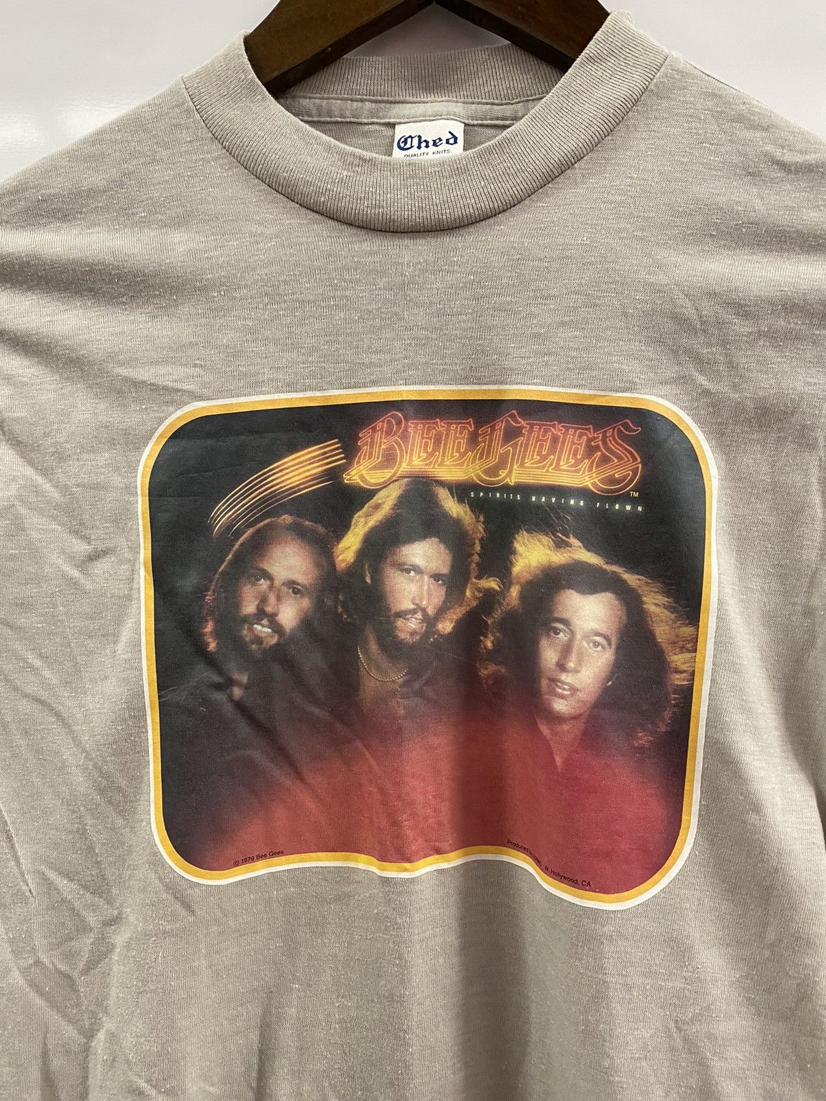 Band Tees × Vintage 70’s VTG 1979 Vintage Bee Gees Spirits Having Flow Band Tee Size S / US 4 / IT 40 - 3 Thumbnail