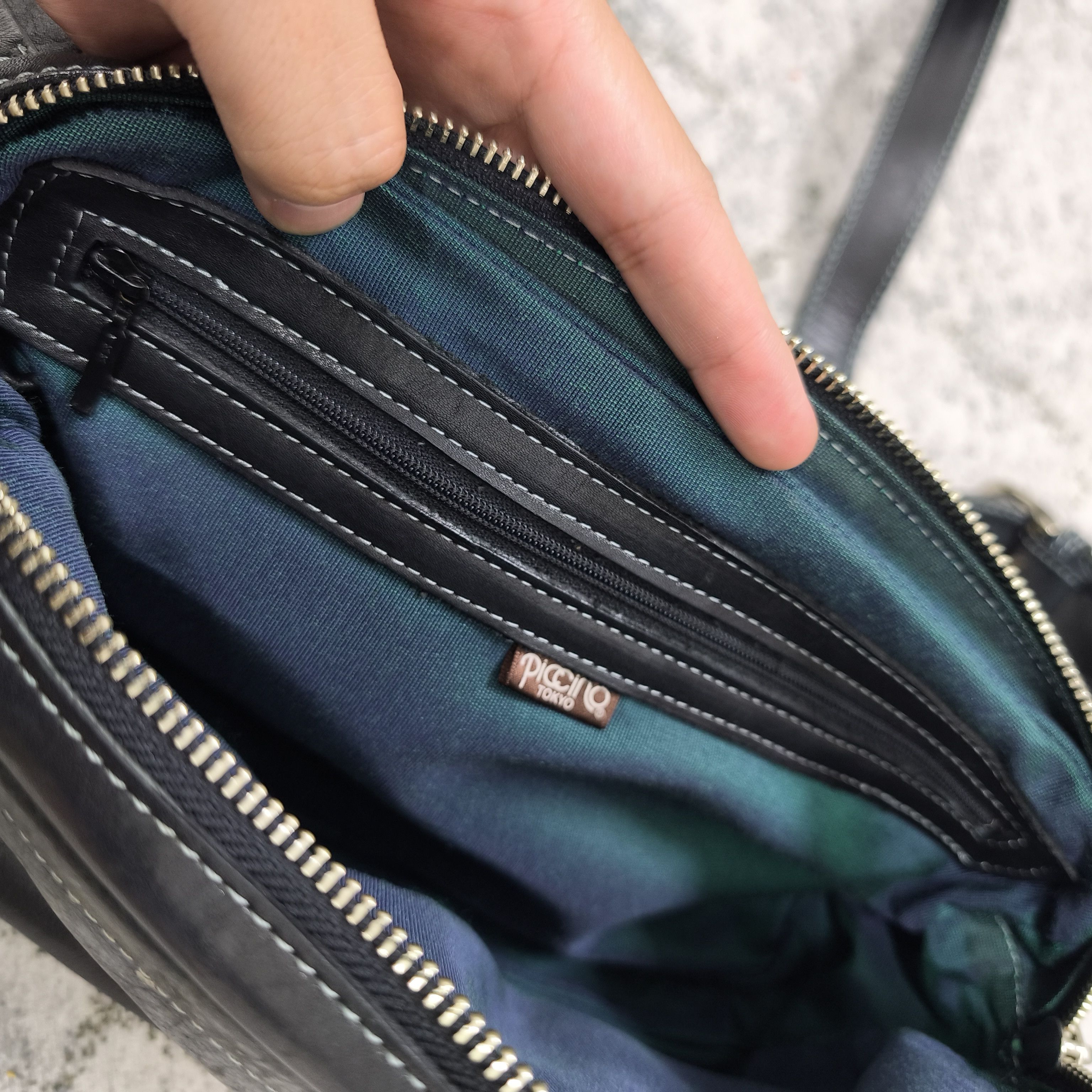 Japanese Brand × Leather Piccino Tokyo Leathe Bag 2 Way Size ONE SIZE - 12 Thumbnail