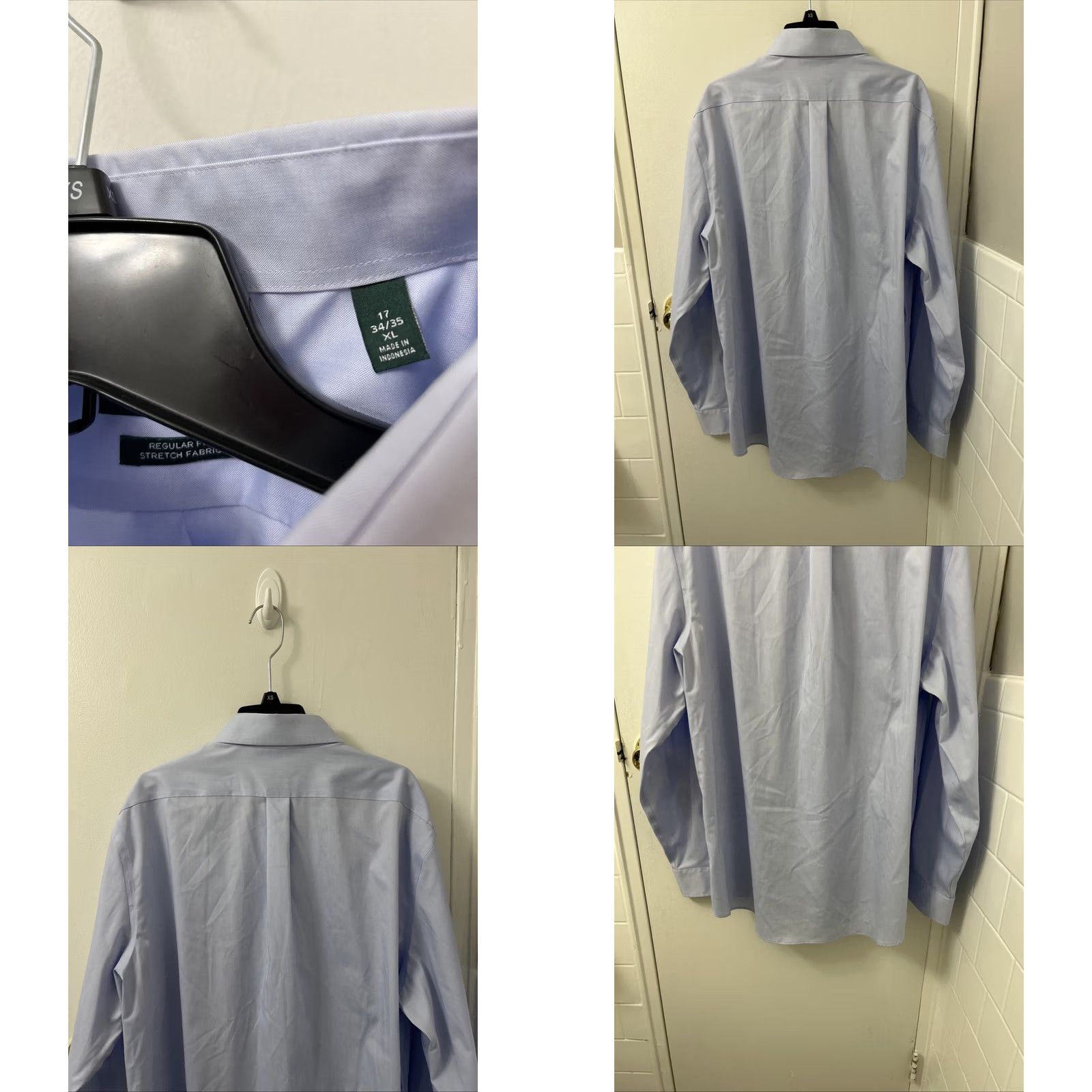 Ralph Lauren Lauren Ralph Lauren Shirt Mens XL Blue Button-Down Stretch Fabric L/S Dress Shirt Regular Fit Size US XL / EU 56 / 4 - 8 Thumbnail