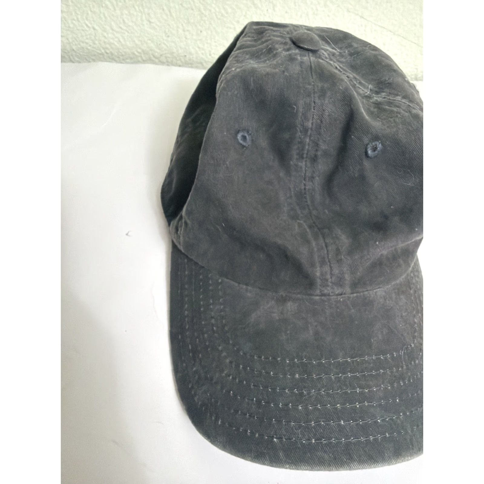 Vintage American Needs Strapback Baseball Hat Dad Faded Black Adjustable Size ONE SIZE - 2 Thumbnail