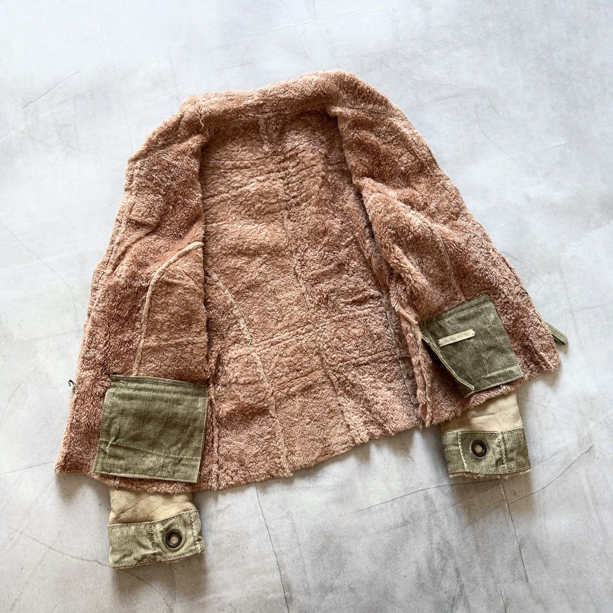 Hysteric Glamour Flora Smith Cargo Military Avantgarde Shearling Jacket Y2K Size L / US 10 / IT 46 - 13 Thumbnail
