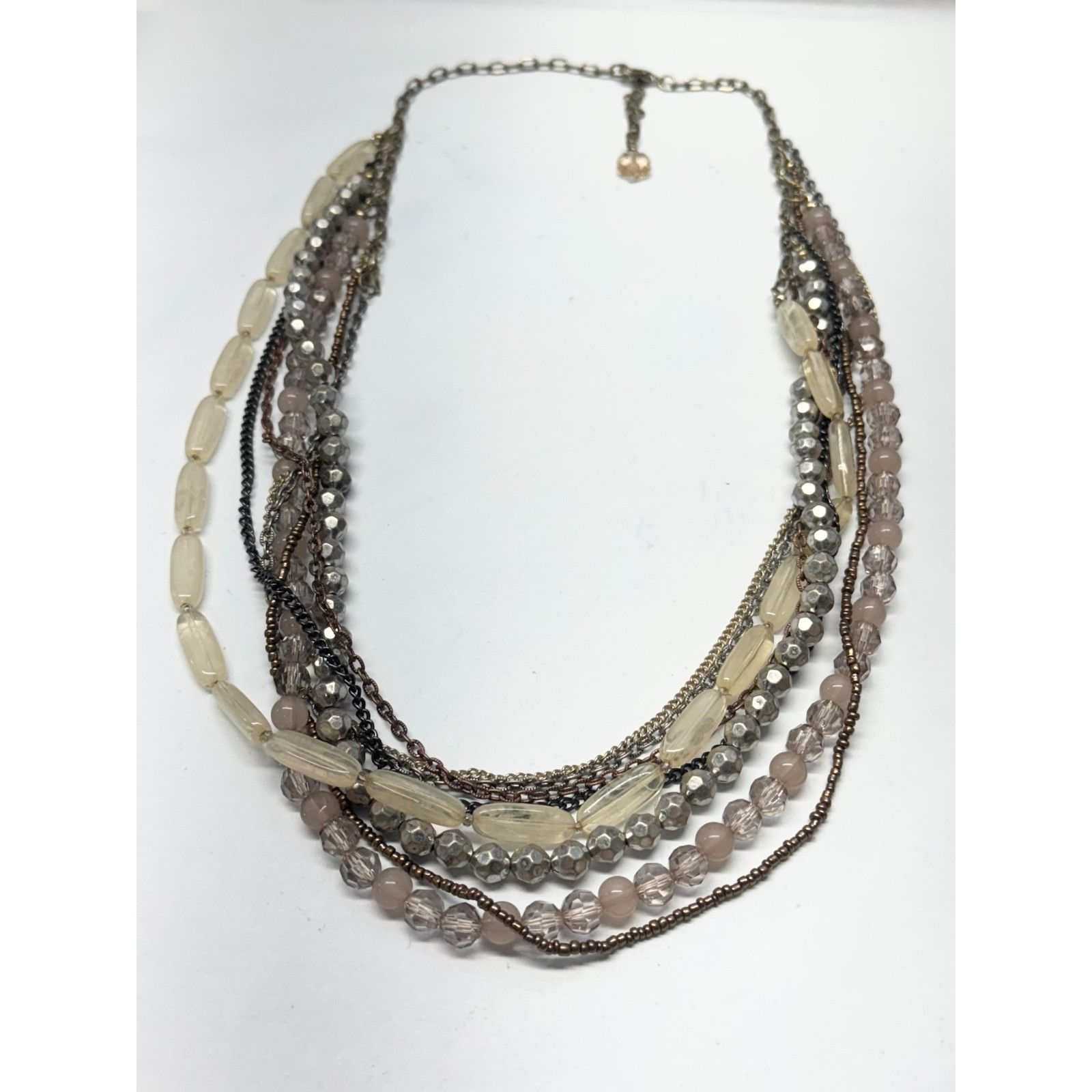 Vintage Vintage multi strand beaded chain necklace Size ONE SIZE - 1 Thumbnail