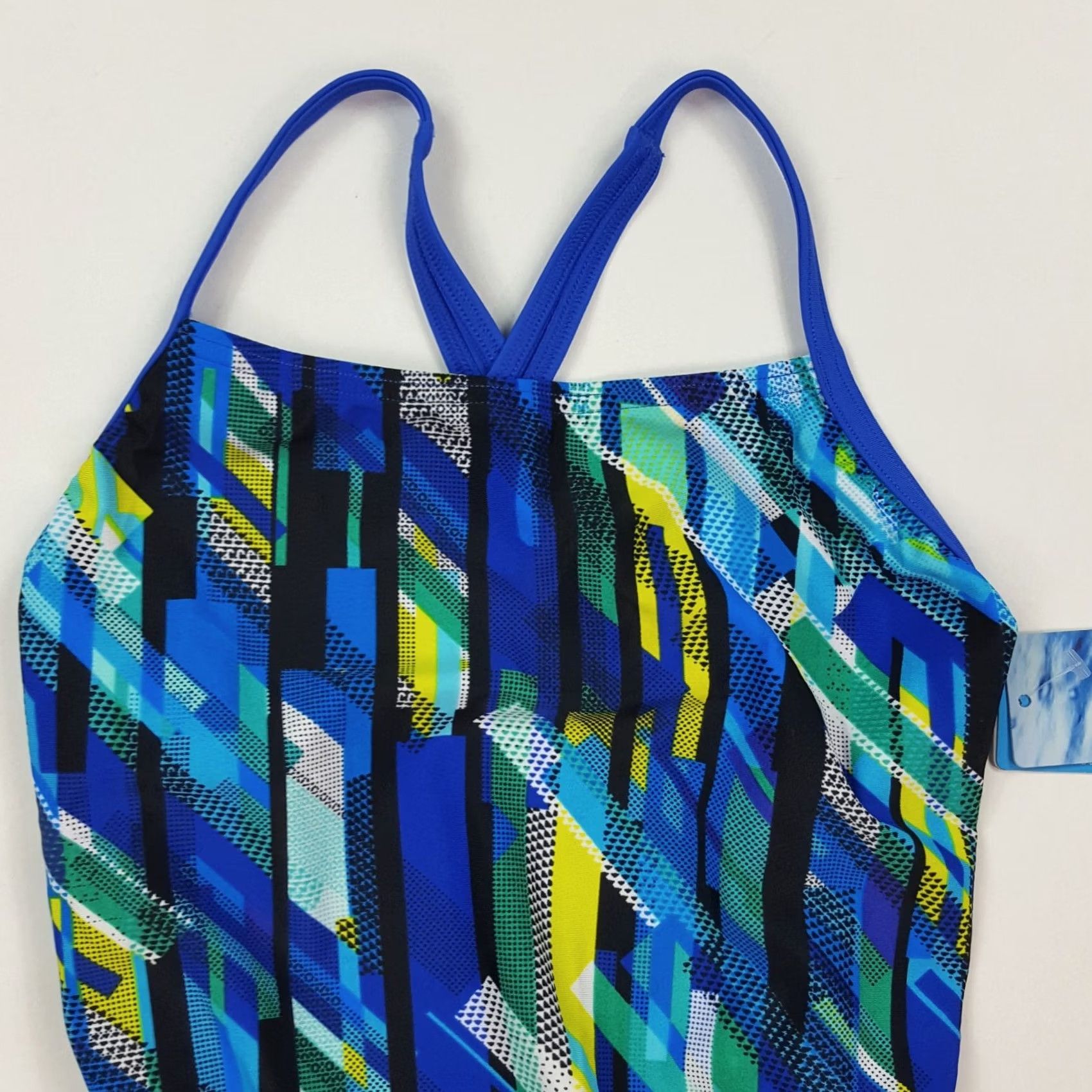 Speedo Speedo Striped Women's Halter One Piece Bikini Swimwear Size 26 Blue Navy Beach Sports Vintage Size 4XL / US 24-26 - 3 Thumbnail