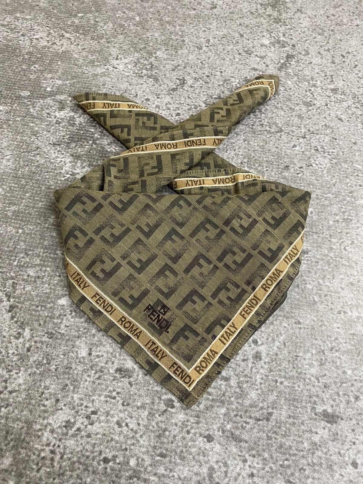Fendi Fendi Monogram Handkerchief / Bandana / Neckerchief Size ONE SIZE - 1 Thumbnail