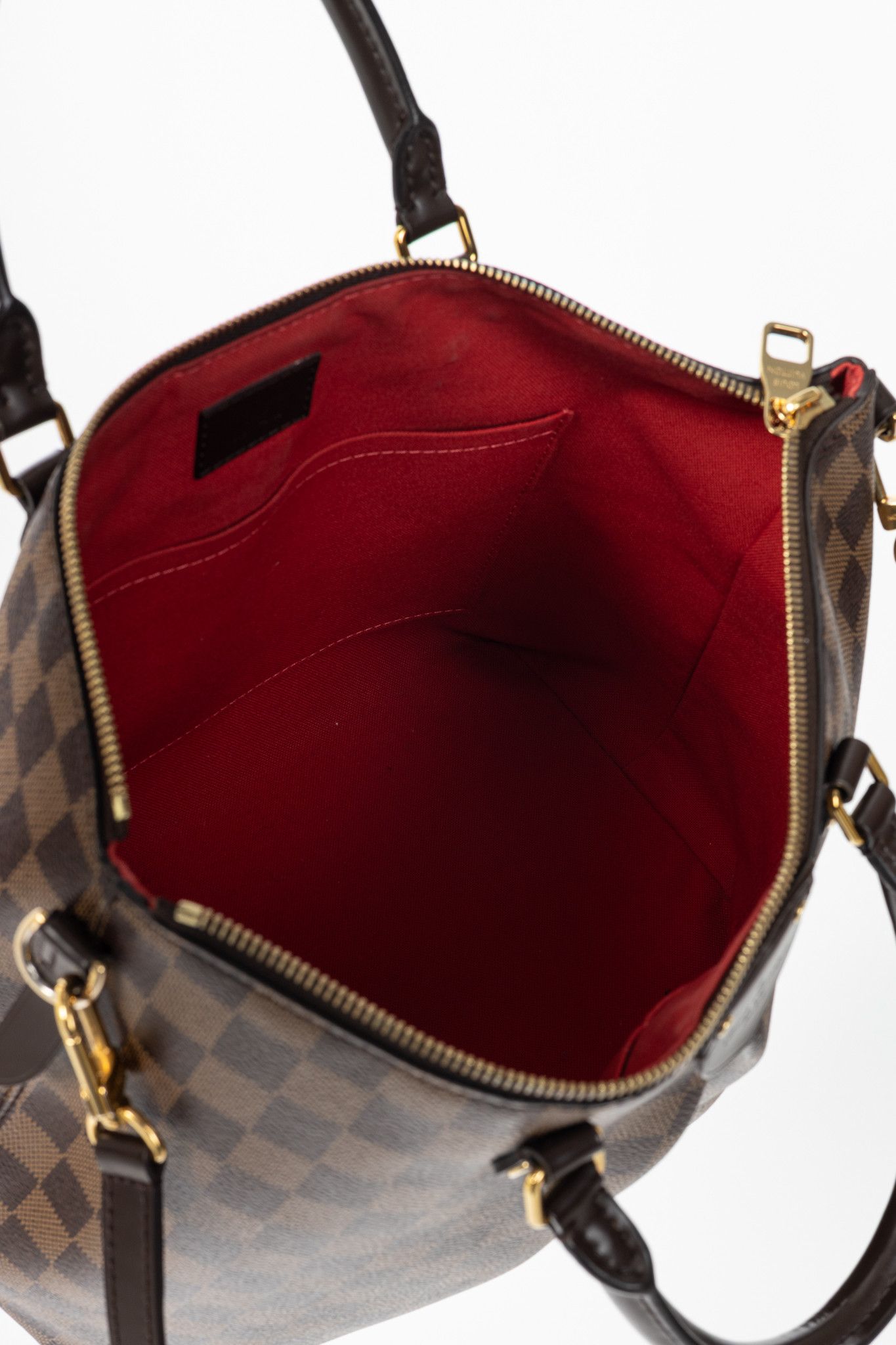 Louis Vuitton Louis Vuitton Siena MM Damier Ebene Canvas Tote Size ONE SIZE - 12 Thumbnail