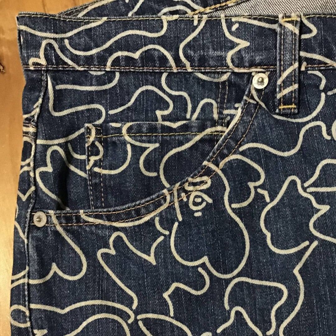Bape BAPE Neon camo denim shorts a bathing ape NIGO ★size XL Size US 36 / EU 52 - 4 Thumbnail