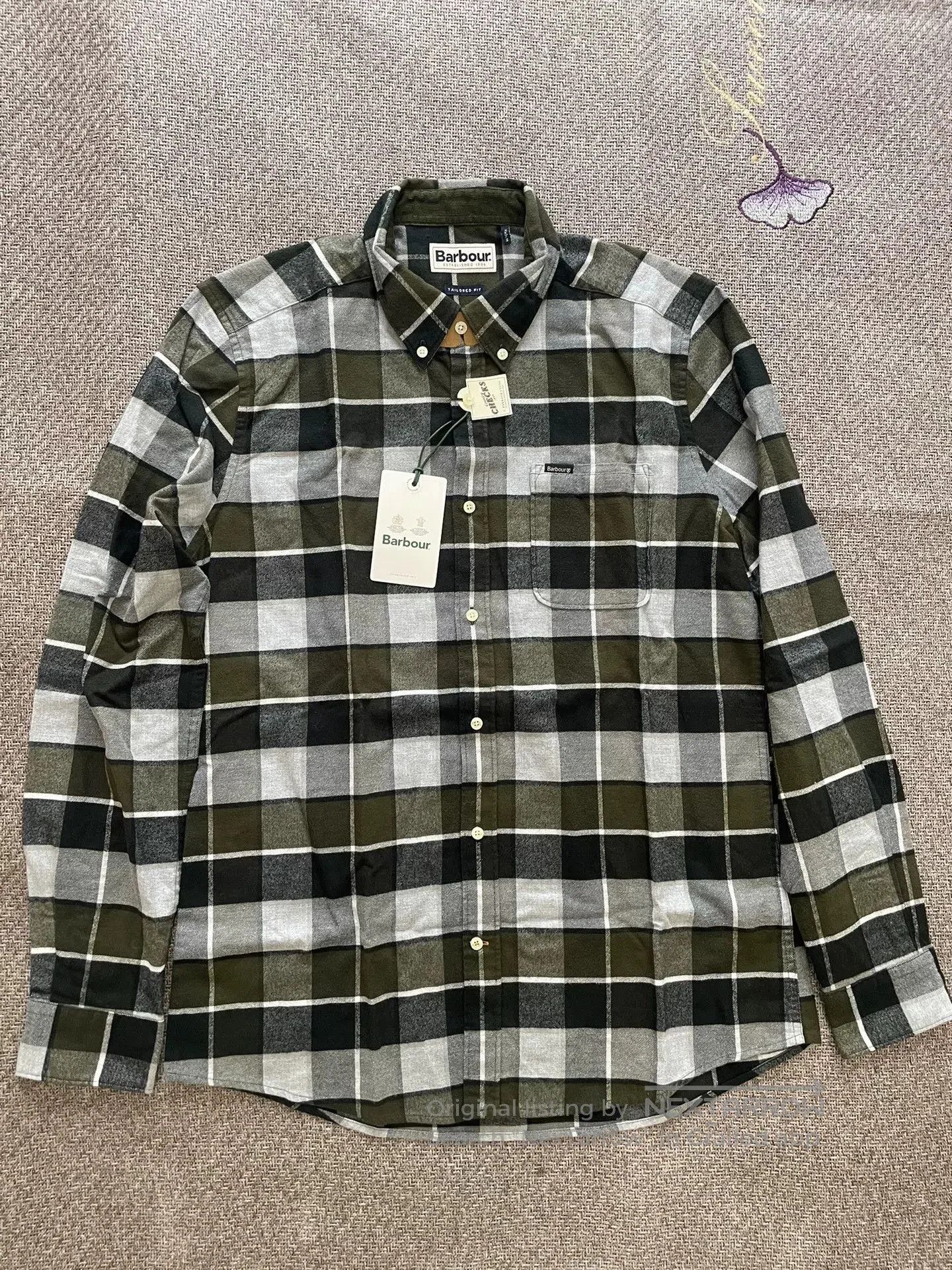 Barbour Barbour Men's Long Sleeve Check Shirt. Size US M / EU 48-50 / 2 - 1 Thumbnail