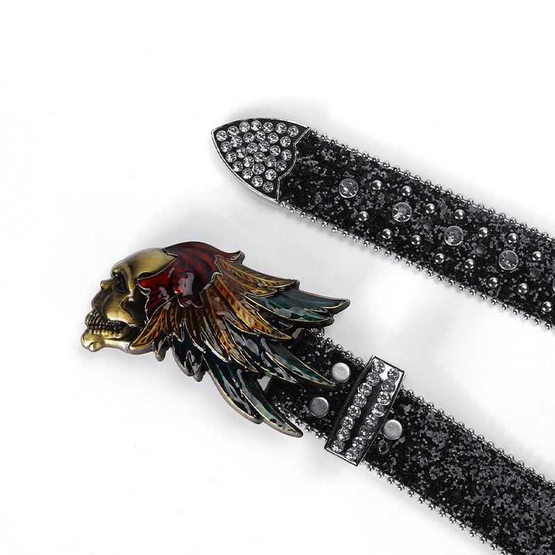 Other Red Indian Apache Logo Studded Belt Size ONE SIZE - 3 Thumbnail