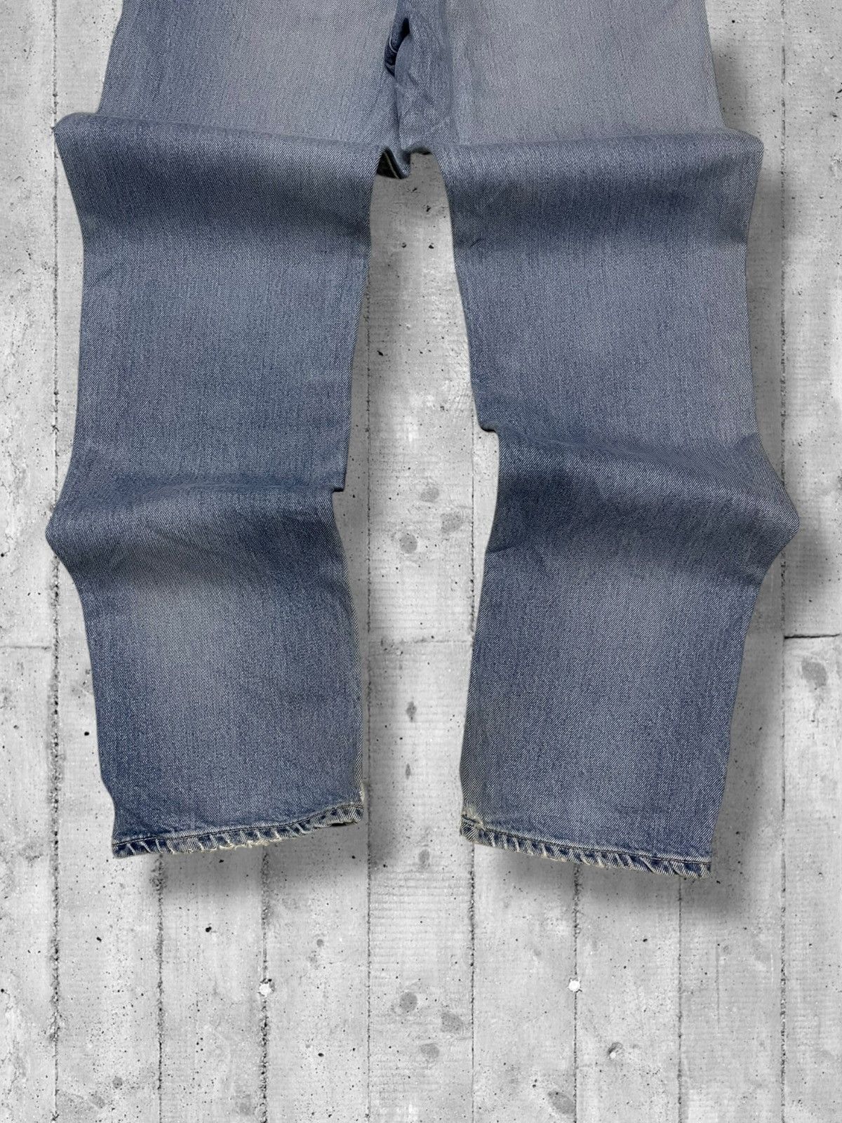 Designer × Edwin × Vintage Vintage 90s Japan Designer Edwin Blue Wash Distressed Denim Size US 29 - 11 Thumbnail