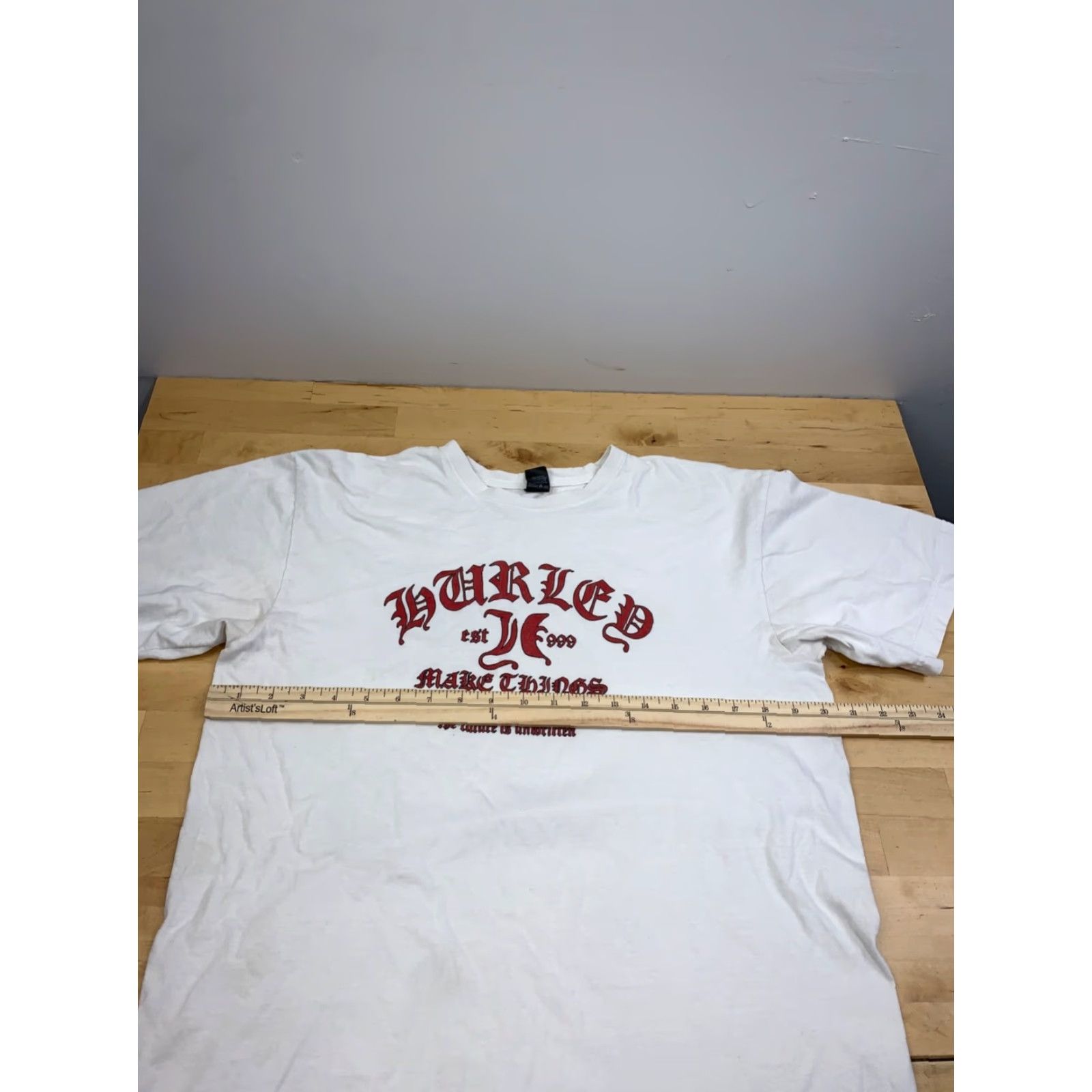 Hurley VINTAGE Hurley T Shirt Mens L White Surf Skate Y2K 12243 Size US L / EU 52-54 / 3 - 5 Thumbnail