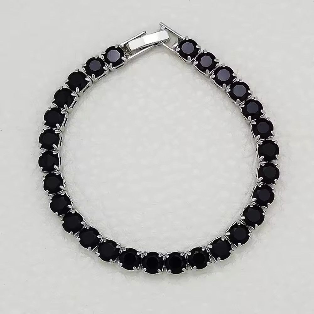 Vintage Light Black Zirconia Stone Bracelet Size ONE SIZE - 4 Thumbnail